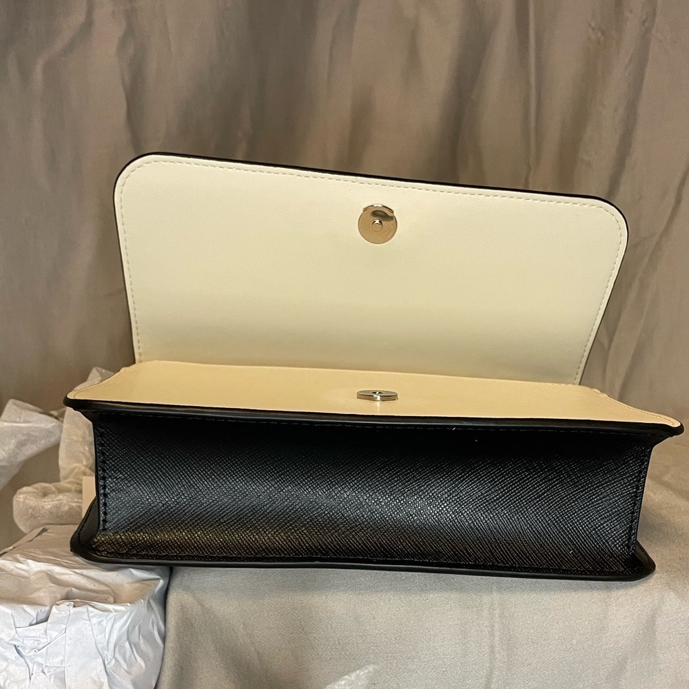 NWT Kate Spade Madison Willow Mini Flap Crossbody in Gray and Cream - Picture 13 of 14